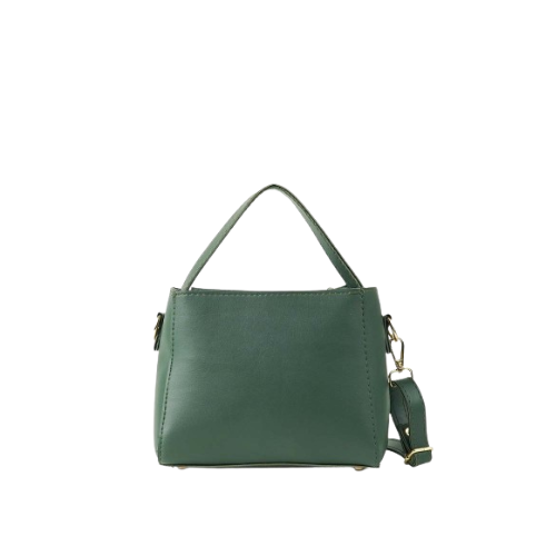 Alvera Wear Dark Green Mini Leather Crossbody Handbag