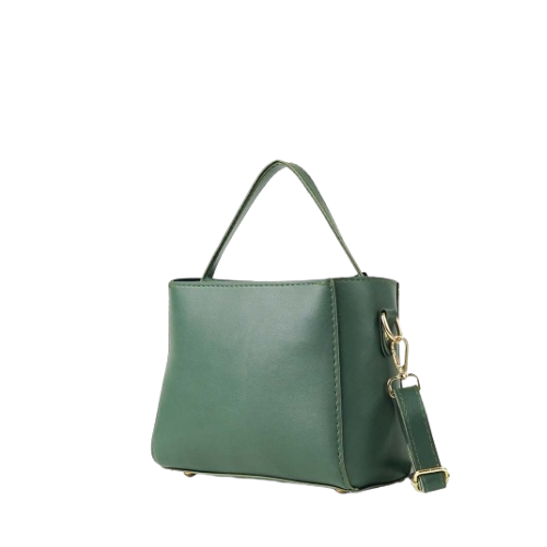 Alvera Wear Dark Green Mini Leather Crossbody Handbag